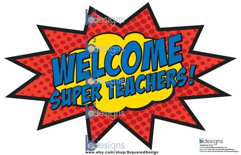 Welcome Super Teachers 11x17 Db Instant Download