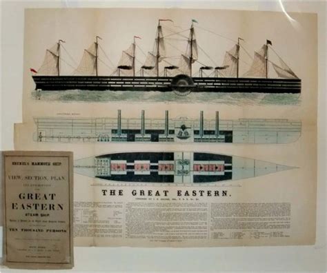 One of the highest personal. Brunel's Mammoth Ship. View, Section, Plan, and ...
