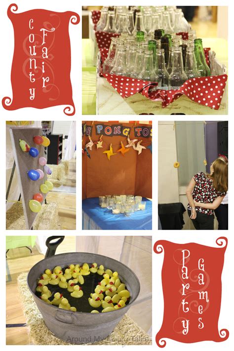 Party supplies, tableware, decorations for all parties. Host a County Fair Party - Around My Family Table