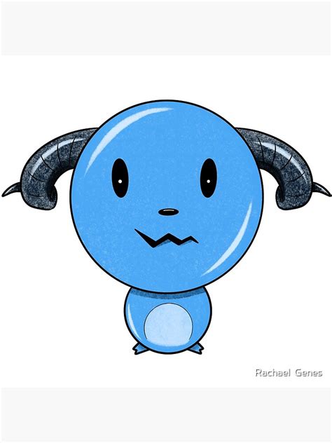 Blue Gumball Demon Poster By Rgenes31 Redbubble
