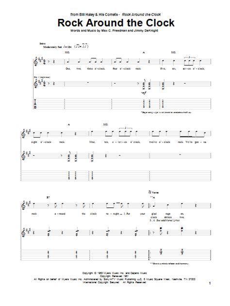 Rock Around The Clock Sheet Music