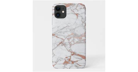 Rose Gold Marble Iphone Case Zazzle