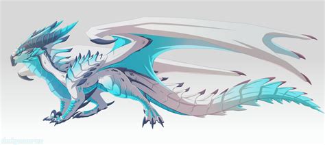 Custom Ice Dragon By Dinkysaurus On Deviantart Ice Dragon Mythical