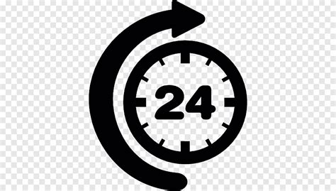 24 Hour Clock Computer Icons Timer 24 Hours Logo Time Png Pngegg