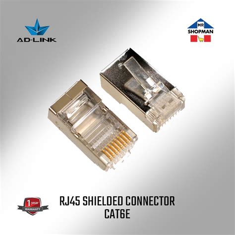 Adlink Rj45 Shielded Cat6e Connector 50s 100s Ad Link Shopee Philippines
