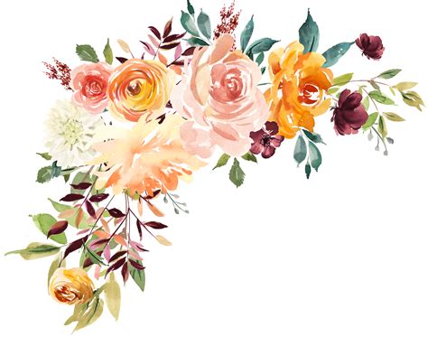 Watercolor Flower Background Free Watercolor Flowers Floral Border