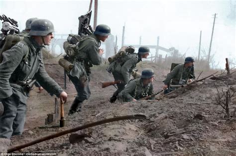 Battle Of Stalingrad In Colour 75 Years Later Daily Mail Online