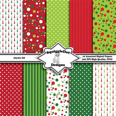 Digital Printable Christmas Paper Paper For Cards Crafts Art