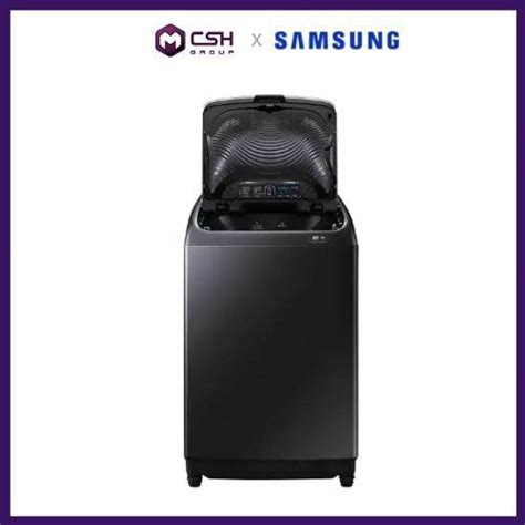 Samsung Top Load Washer With Active Dual Wash 16kg Wa16n6780cvfq Black