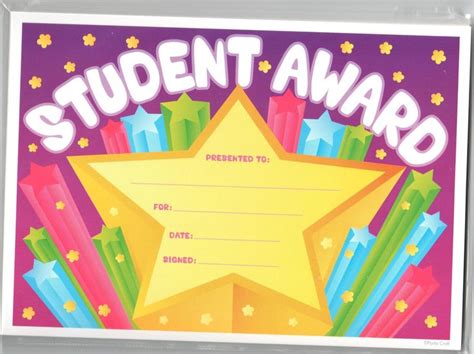 Student Award Pink 25 Student Award Certificates For Classroom Rewards