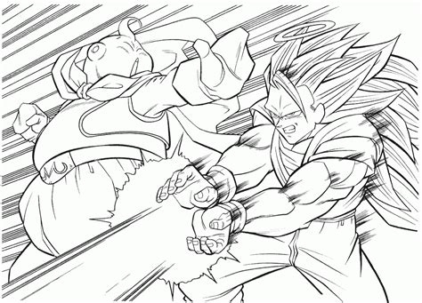 So this one opens with this unusual art style. Son Goku y Majin Buu HD | DibujosWiki.com