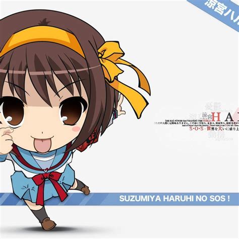 1080x1080 Chibi Haruhi Suzumiya Girl Tongue 1080x1080 Resolution