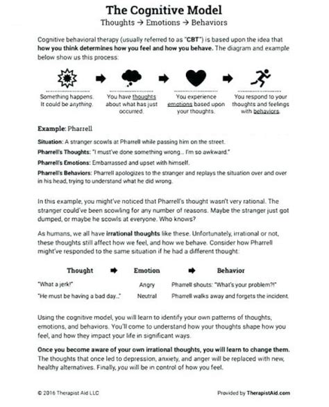 Emotions And Feelings Worksheets For Adults