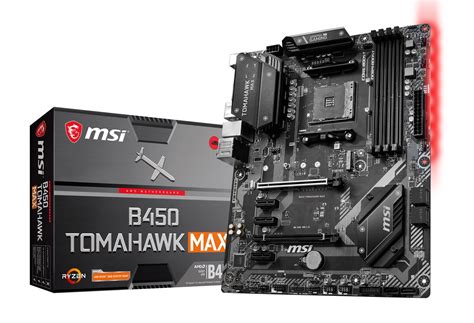 Msi b450 tomahawk max am4 m.2 usb 3 ddr4 dvi hdmi crossfire atx. MSI B450 TOMAHAWK MAX AMD Socket AM4 Motherboard - B450 ...