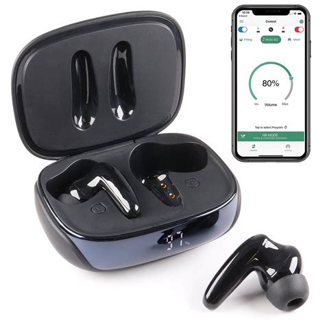 Rechargeable Bluetooth Hearing Aids Customizable With App In The Ear