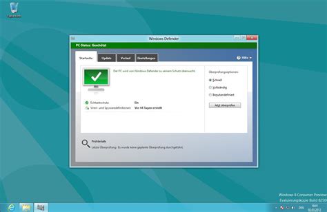 For a pc running windows 7 & vista, you can download microsoft security essentials, which basically has the same function as windows defender. Ist der Windows Defender unter Windows 8 ausreichend ...
