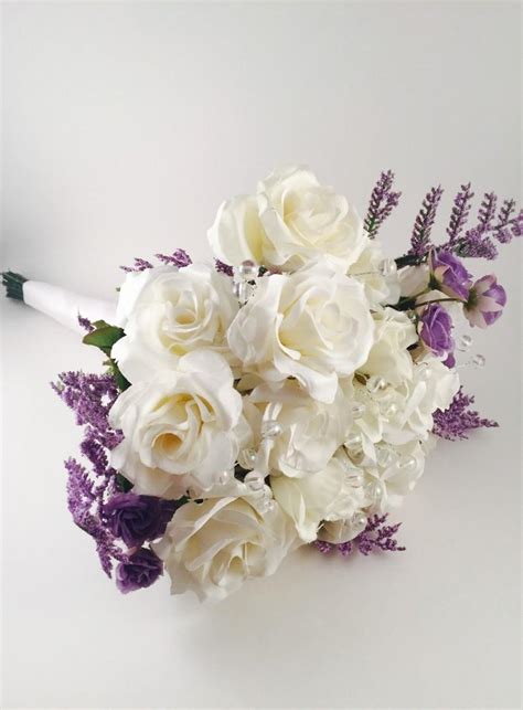 Beautiful Bridal Bouquet Lavender Bouquet Rose Bouquet Wedding