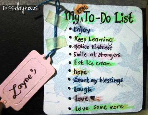 Diy To Do List A Blog About Misselayneous Things