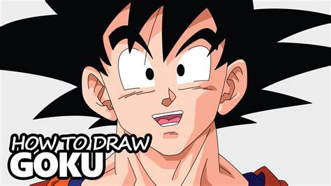 Begin by drawing a large, slightly elongated. How to Draw Goku from Dragon Ball Z - Easy Step by Step ...