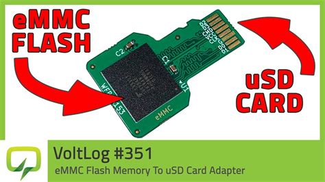 Emmc Wfbga153 Flash Memory To Microsd Card Adapter Voltlog 351 Youtube