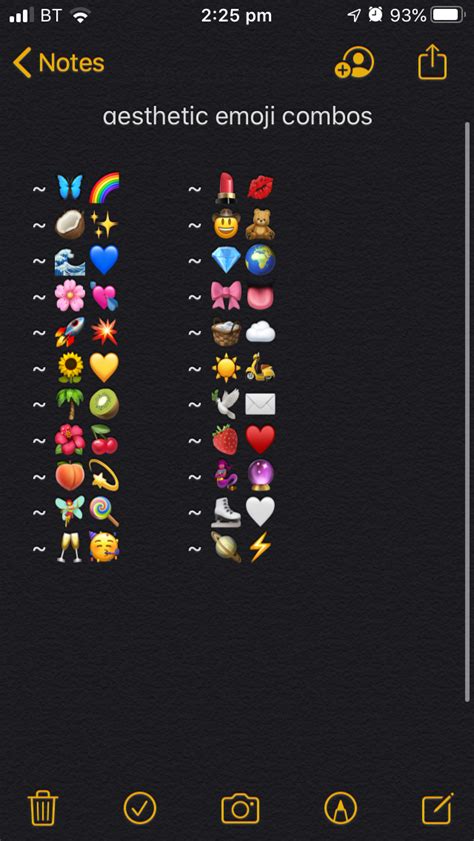 Aesthetic Emoji Combos Emoji Combos Emoji Combinations Emoji