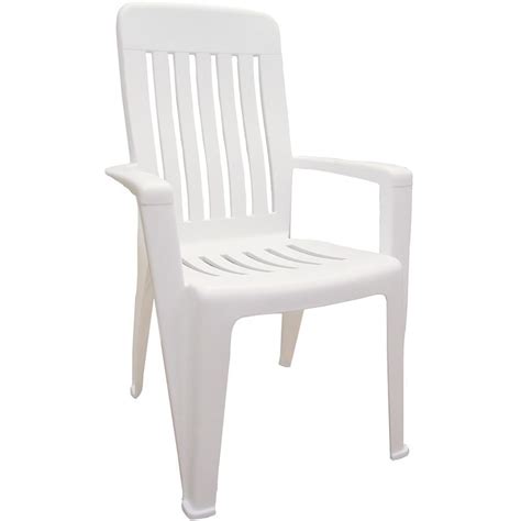 Shop Adams Mfg Corp Stackable White Resin Dining Chair with Slat Seat
