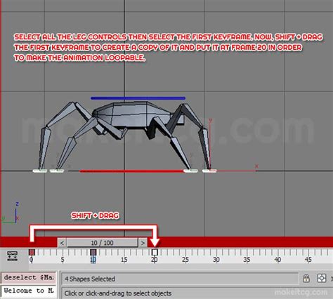 Tutorial How To Create Spider Walk Cycle In 3ds Max
