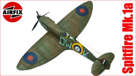 Spitfire Mk1a Aircraft Airfix 172 Scale Model Build And Review