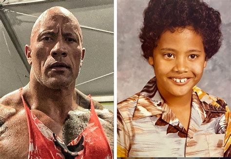 Dwayne Johnson O The Rock Diverte Fãs Com Retrato Da Infância Monet