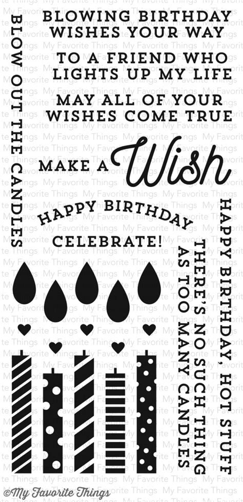 My Favorite Things Clear Stamp Make A Wish