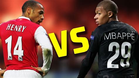 Kylian Mbappe Vs Thierry Henry French Goal Machines Best Skills And