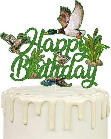 Amazon Mallard Duck Cake Topper One Lucky Duck Birthday Party