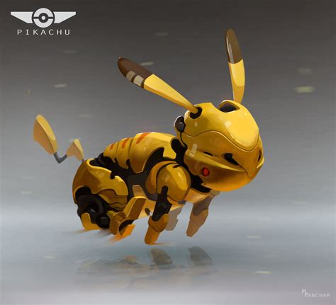Pikachu Of The Future Mark Pancham Robot Concept Art Robot Art