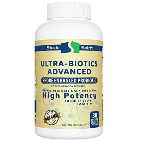 top probiotic supplement ultra biotics advanced 30 billion cfus premium spore enhanced