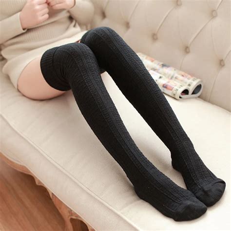 1pair 2018 New Fashion Women Sexy Stockings High Over The Knee Socks
