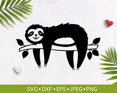Sloth SVG Sloth Digital Download Printable Clipart Slow | Etsy