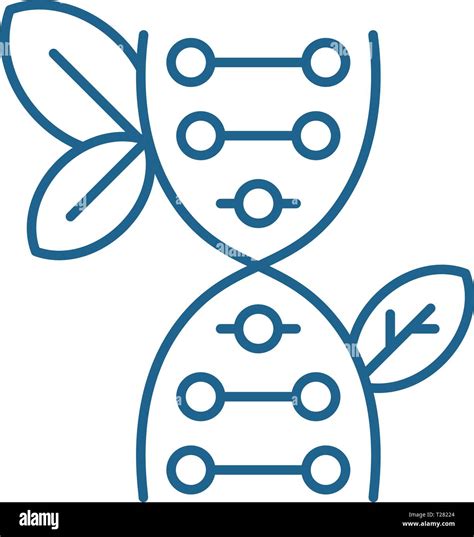 Biology Line Icon Concept Biology Flat Vector Symbol Sign Outline