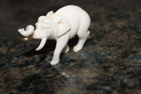 Genuine Ivory Elephant Figurine By Thepickergirl On Etsy