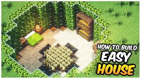Minecraft How To Build An Underground House Easy Underground