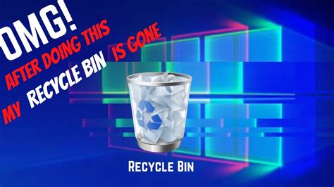 How To Hide And Show Recycle Bin In Windows 1087 Youtube
