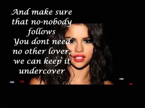 Selenagomez Undercover Lyrics Writeyourname By Selenagomez Lyrics Playlist