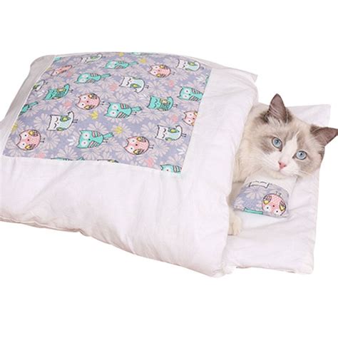 Removable Winter Warm Dog Cat Bed Cat Sleeping Bag Petdirects