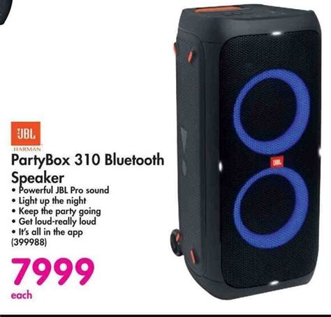 Jbl Partybox 310 Bluetooth Speaker Offer At Makro