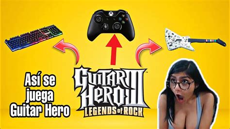 Como Jugar Guitar Hero 3 Con Teclado Youtube