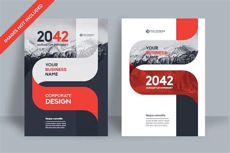 Premium Vector Corporate Book Cover Design Template In A4