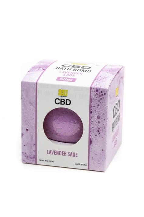 Buy Cbd Bath Bombs Lavender Sage 50mg Bolt Cbd