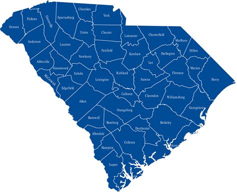 Map Of South Carolina Guide Of The World