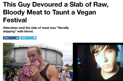 Kids Ranqe Makes The News For Eating Huge Piece Of Raw Meat At Vegan