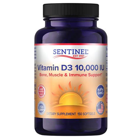 Vitamin D3 10000 Iu Sentinel Vitamins