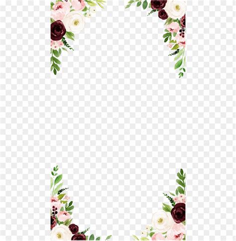 Maroon Flower Wreath Png Easy To Use Digital Craft Pattern